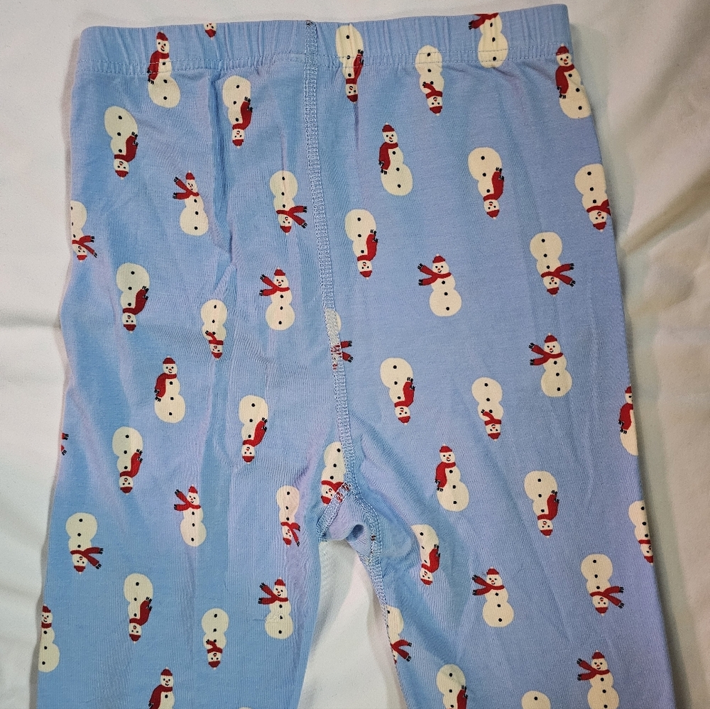 Hanna Andersson HannaSoft™ Snowman Pajama Bottoms- Size 12 (150 Cm)